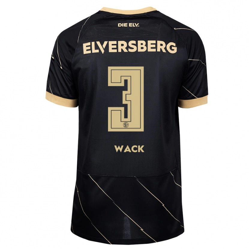 Danxen Criança Camisola Mathis Wack #3 Preto Marrom Alternativa 2026/27 Camisa