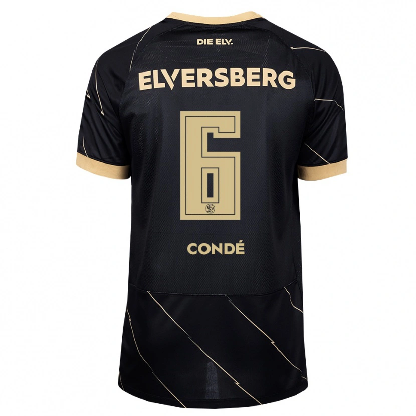 Danxen Criança Camisola Amara Condé #6 Preto Marrom Alternativa 2026/27 Camisa