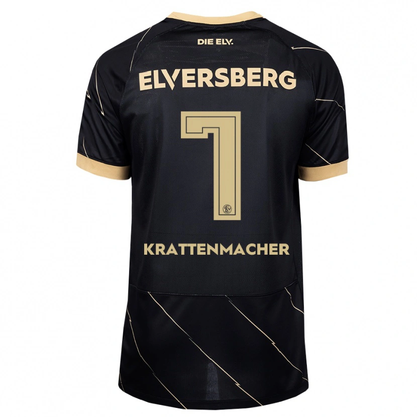 Danxen Criança Camisola Maurice Krattenmacher #7 Preto Marrom Alternativa 2026/27 Camisa