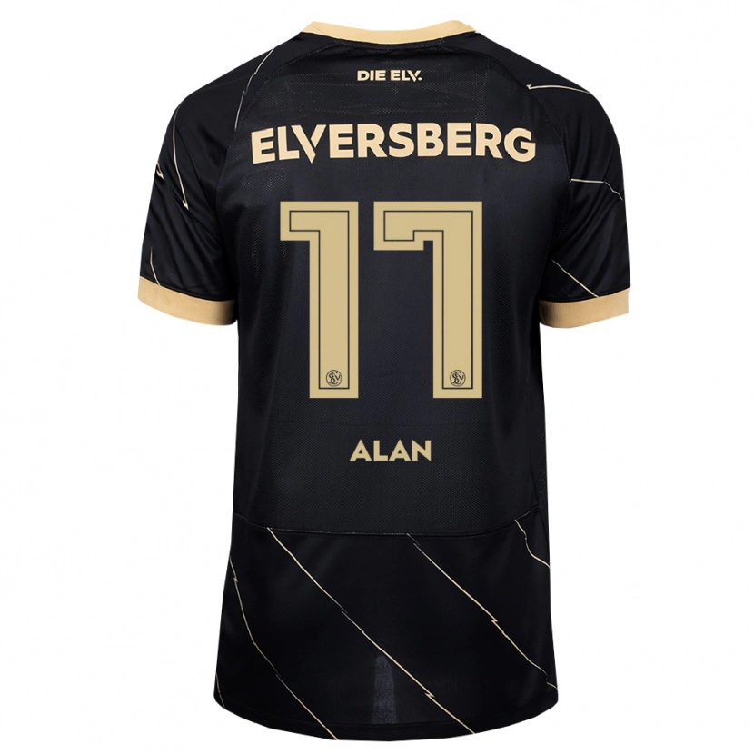 Danxen Criança Camisola Alan Rodriguez #17 Preto Marrom Alternativa 2026/27 Camisa