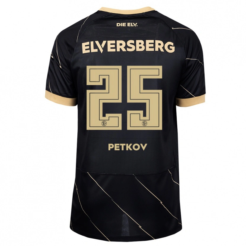 Danxen Criança Camisola Lukas Petkov #25 Preto Marrom Alternativa 2026/27 Camisa