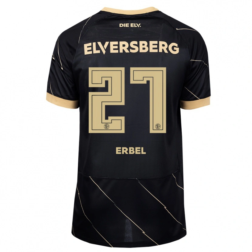 Danxen Criança Camisola Felix Erbel #27 Preto Marrom Alternativa 2026/27 Camisa