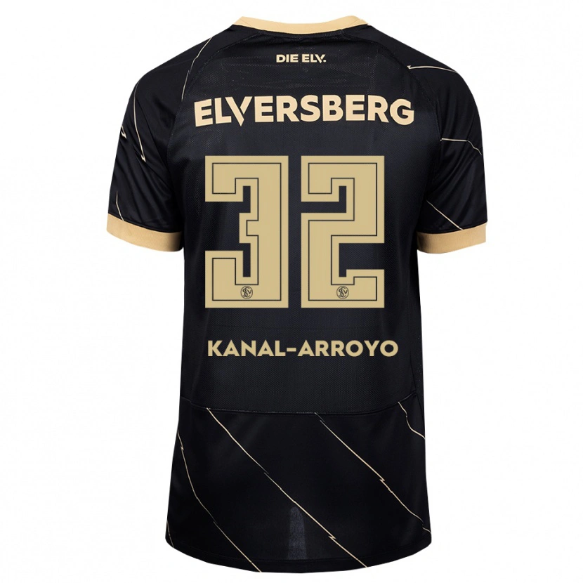 Danxen Criança Camisola Sullyvan Kanal-Arroyo #32 Preto Marrom Alternativa 2026/27 Camisa