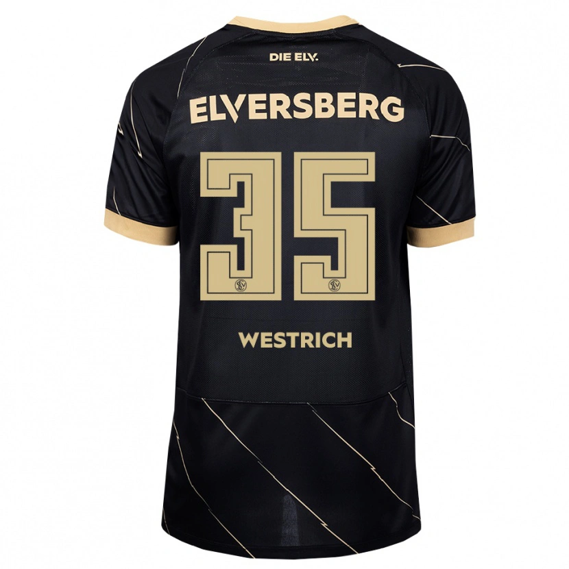 Danxen Criança Camisola Louis Westrich #35 Preto Marrom Alternativa 2026/27 Camisa
