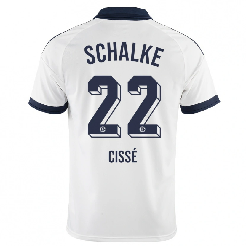 Danxen Criança Camisola Ibrahima Cissé #22 Preto Branco Alternativa 2026/27 Camisa