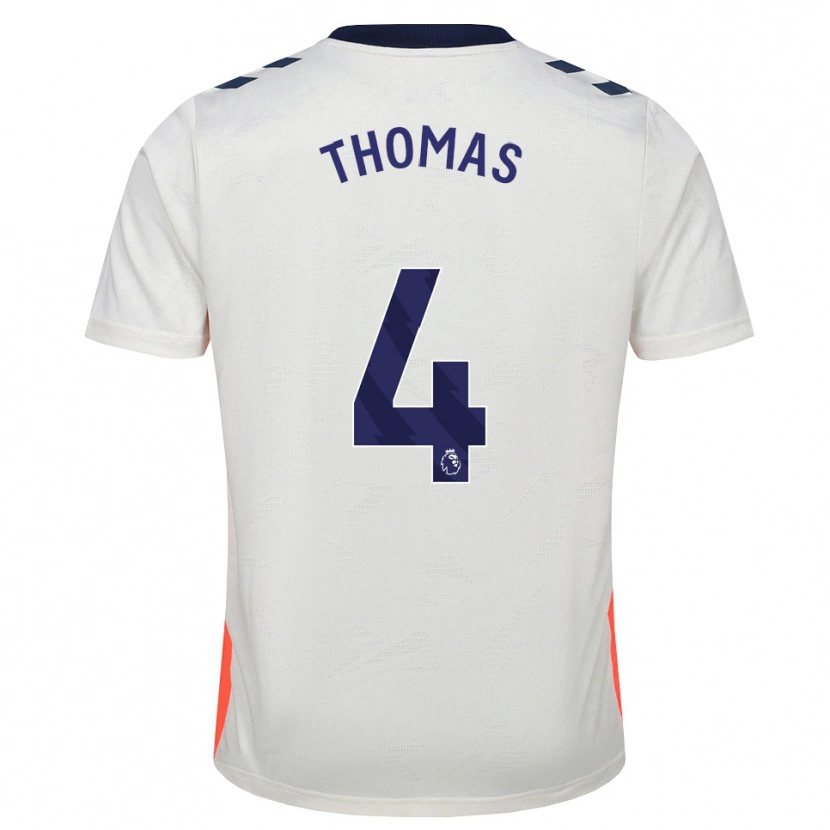 Danxen Criança Camisola Bobby Thomas #4 Branco Laranja Azul Real Alternativa 2026/27 Camisa