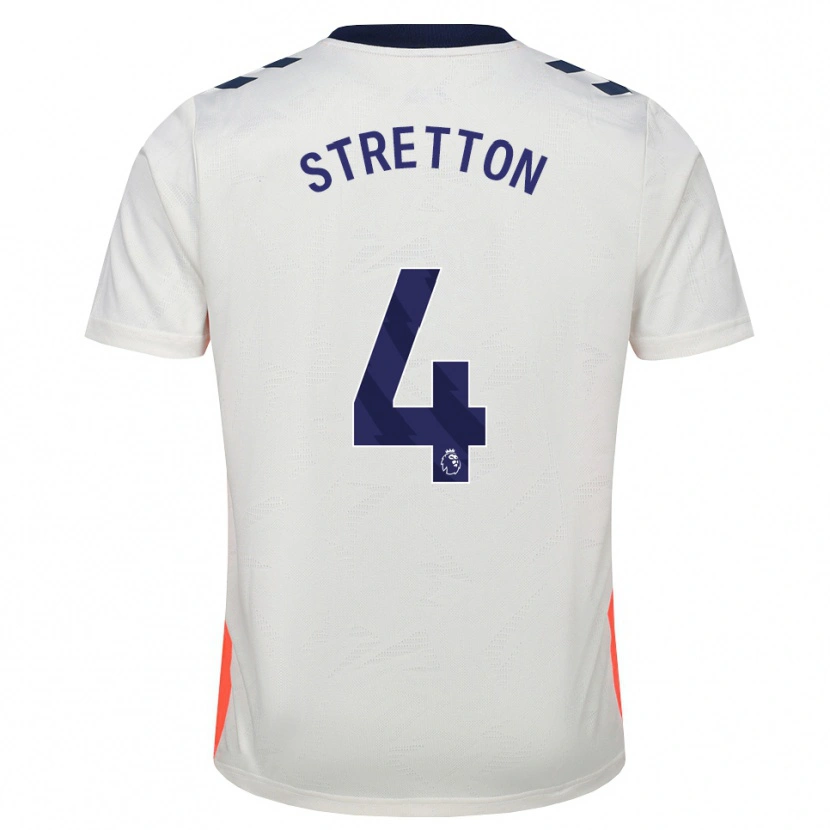 Danxen Criança Camisola Mackenzie Stretton #4 Branco Laranja Azul Real Alternativa 2026/27 Camisa