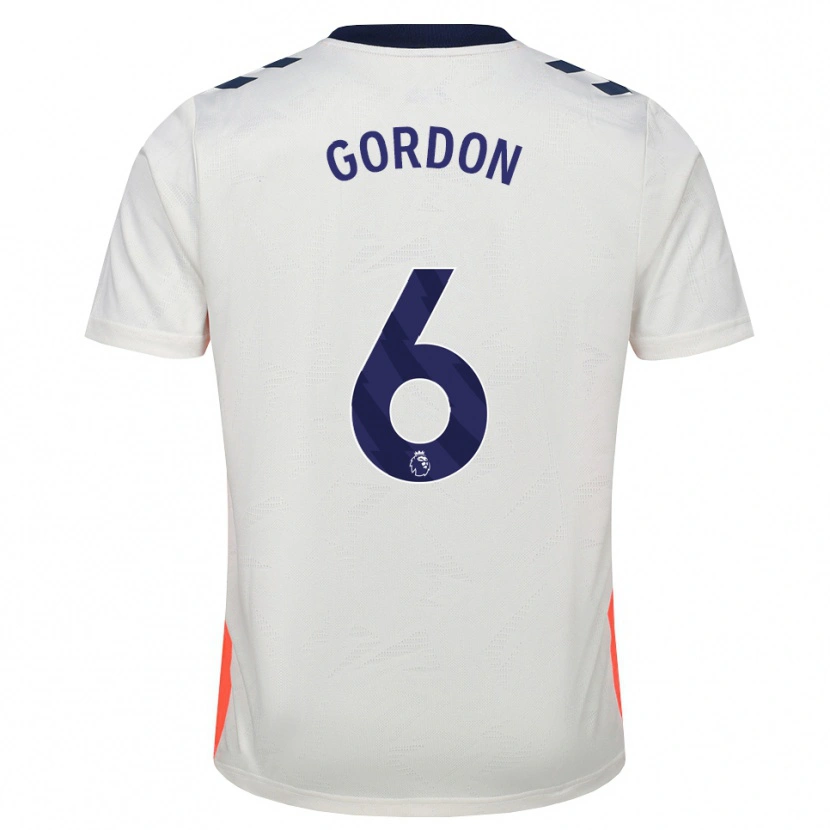 Danxen Criança Camisola Joshua Gordon #6 Branco Laranja Azul Real Alternativa 2026/27 Camisa