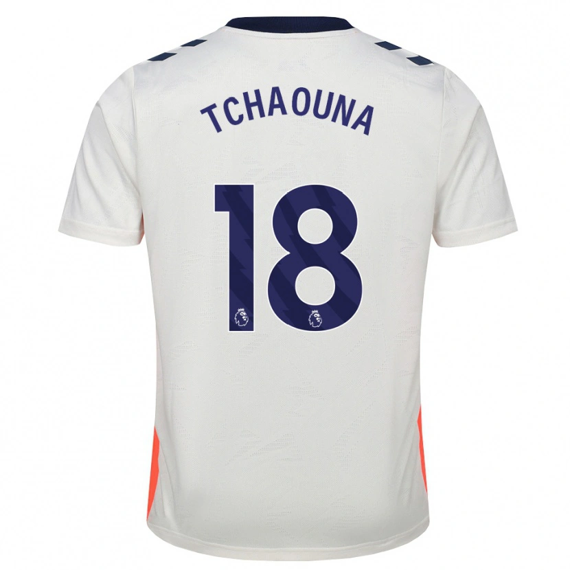 Danxen Criança Camisola Loum Tchaouna #18 Branco Laranja Azul Real Alternativa 2026/27 Camisa