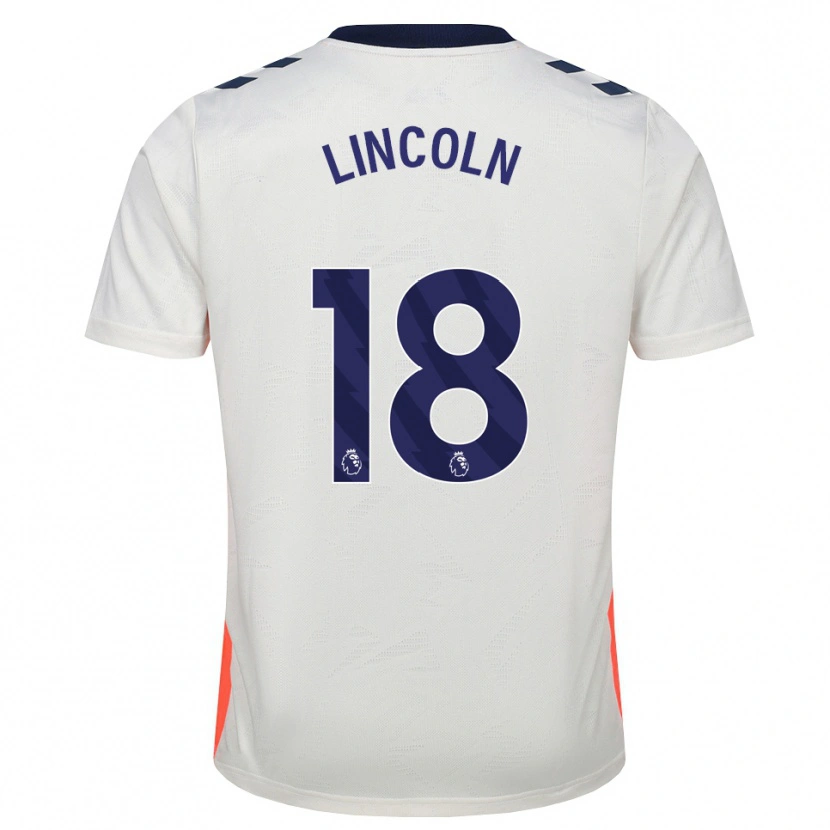 Danxen Criança Camisola Khavarni Lincoln #18 Branco Laranja Azul Real Alternativa 2026/27 Camisa