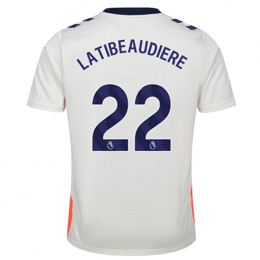 Danxen Criança Camisola Joel Latibeaudiere #22 Branco Laranja Azul Real Alternativa 2026/27 Camisa
