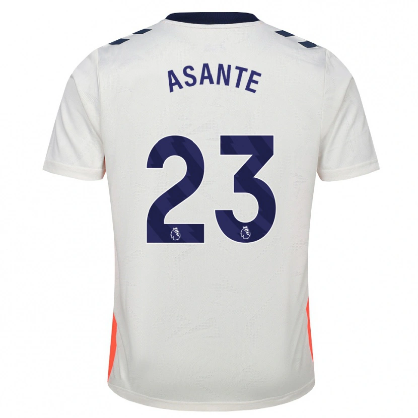 Danxen Criança Camisola Brandon Thomas-Asante #23 Branco Laranja Azul Real Alternativa 2026/27 Camisa