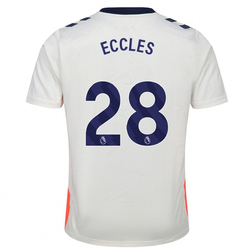 Danxen Criança Camisola Josh Eccles #28 Branco Laranja Azul Real Alternativa 2026/27 Camisa