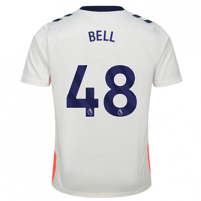 Danxen Criança Camisola Luke Bell #48 Branco Laranja Azul Real Alternativa 2026/27 Camisa