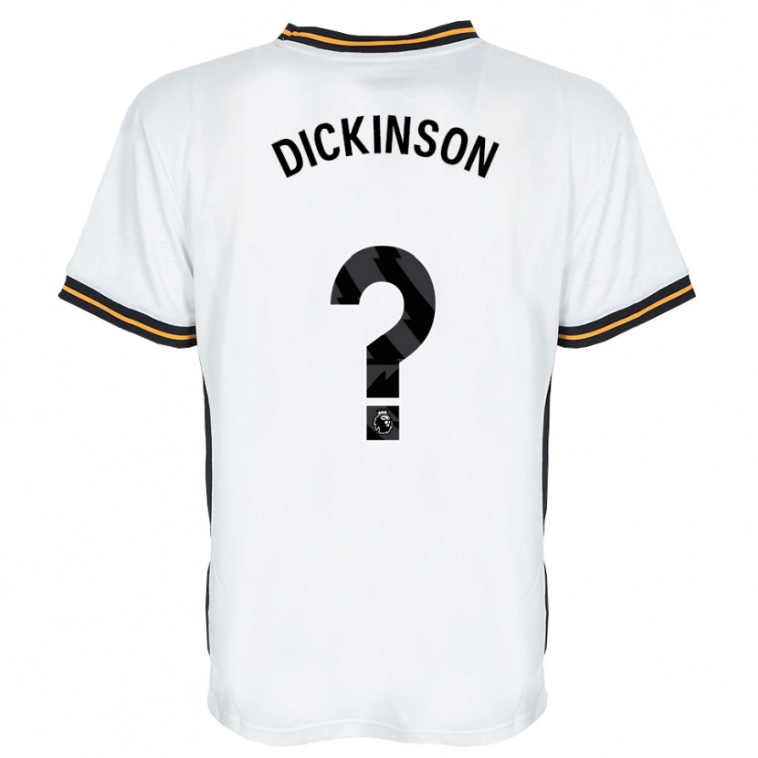 Danxen Criança Camisola George Dickinson #0 Branco Laranja Preto Alternativa 2026/27 Camisa