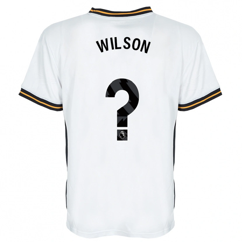 Danxen Criança Camisola George Wilson #0 Branco Laranja Preto Alternativa 2026/27 Camisa