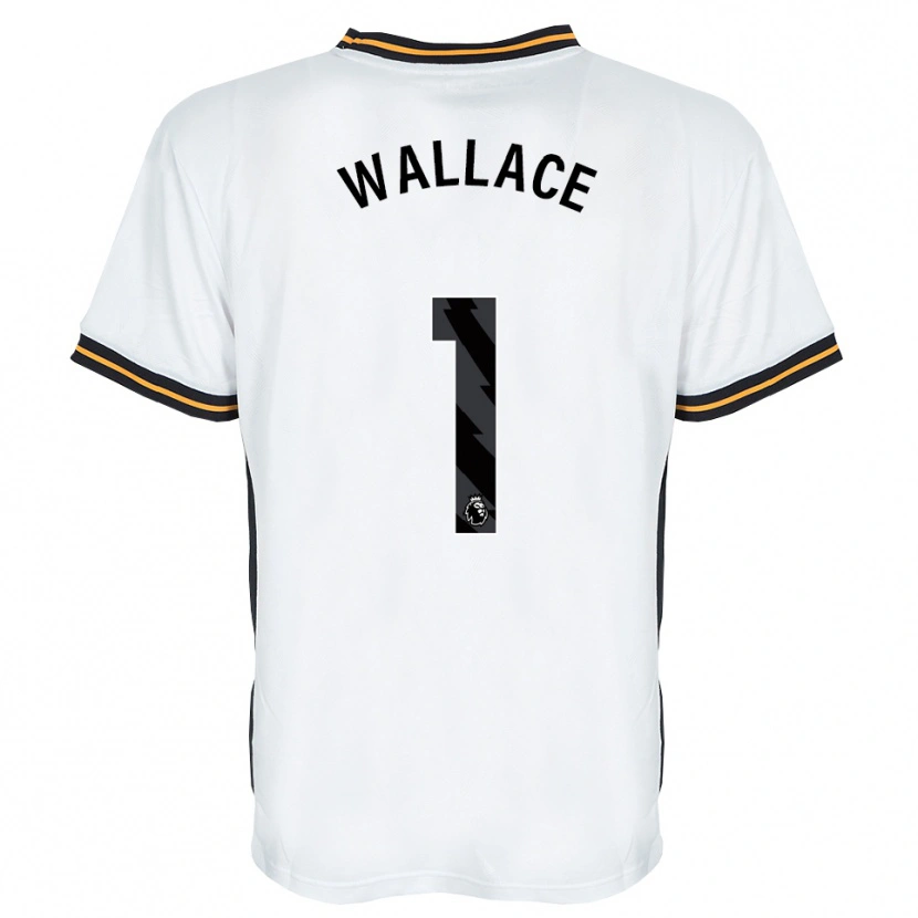 Danxen Criança Camisola Abbi Wallace #1 Branco Laranja Preto Alternativa 2026/27 Camisa