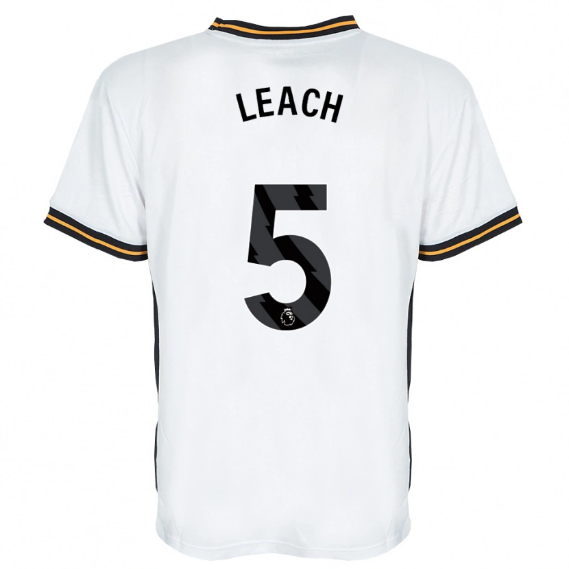 Danxen Criança Camisola Charlie Leach #5 Branco Laranja Preto Alternativa 2026/27 Camisa