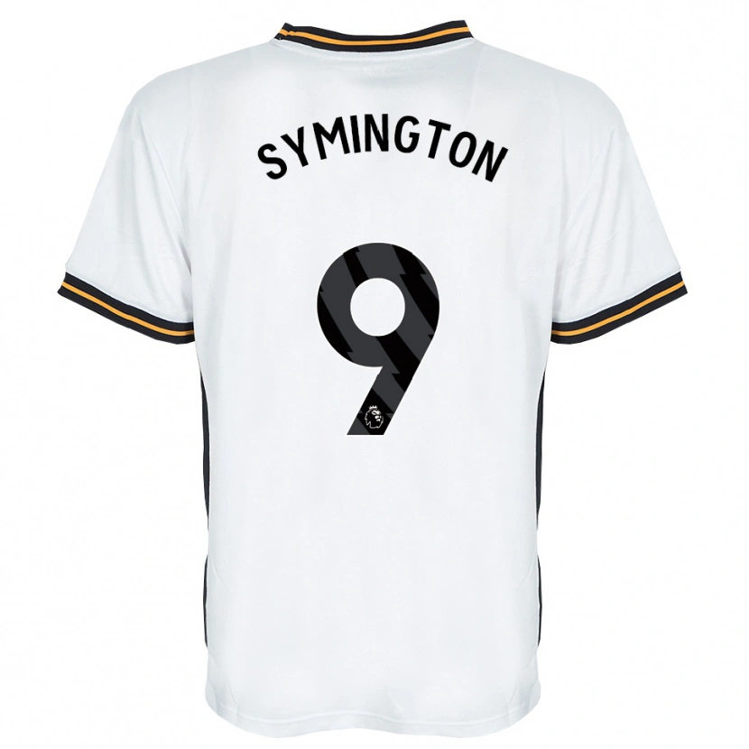 Danxen Criança Camisola Jo Symington #9 Branco Laranja Preto Alternativa 2026/27 Camisa