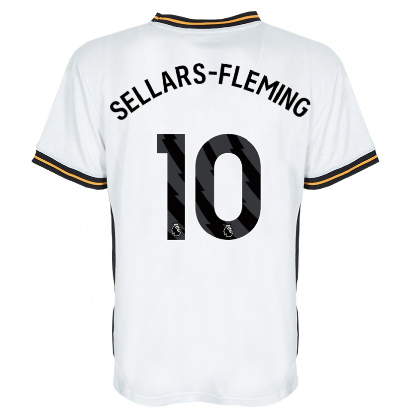 Danxen Criança Camisola Tyrell Sellars-Fleming #10 Branco Laranja Preto Alternativa 2026/27 Camisa