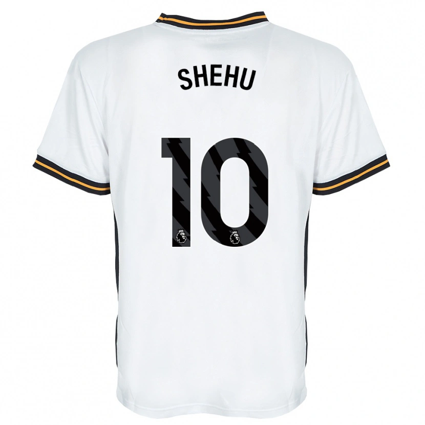 Danxen Criança Camisola Aidon Shehu #10 Branco Laranja Preto Alternativa 2026/27 Camisa