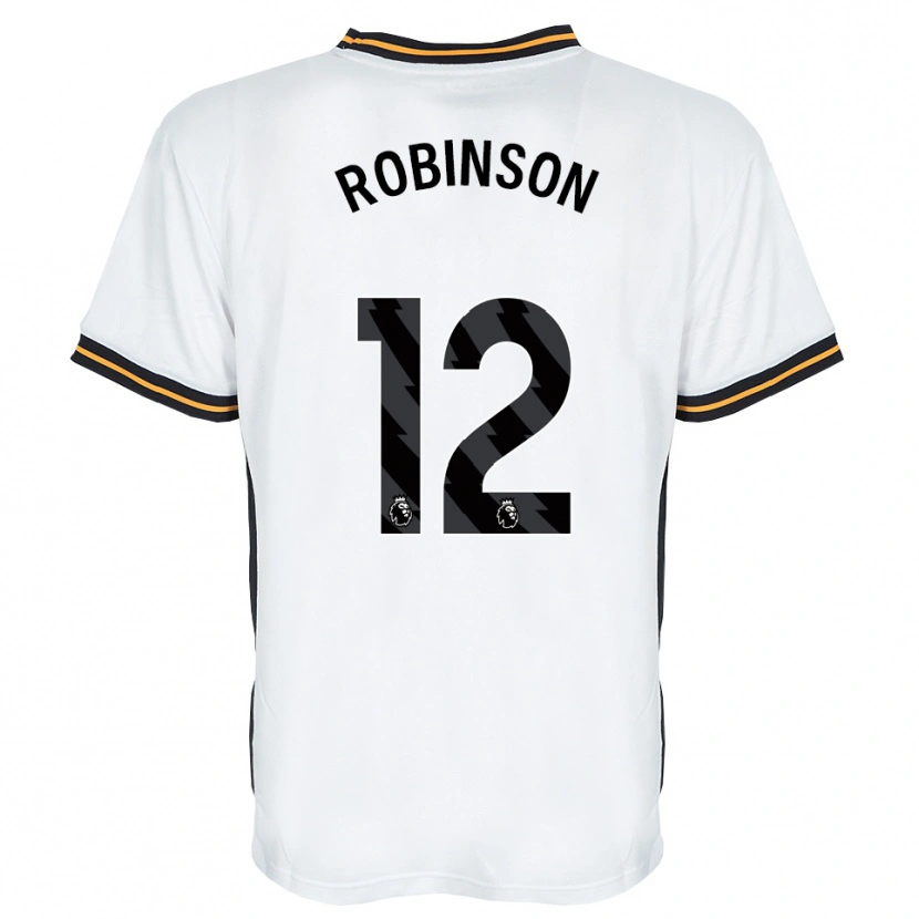 Danxen Criança Camisola Ben Robinson #12 Branco Laranja Preto Alternativa 2026/27 Camisa
