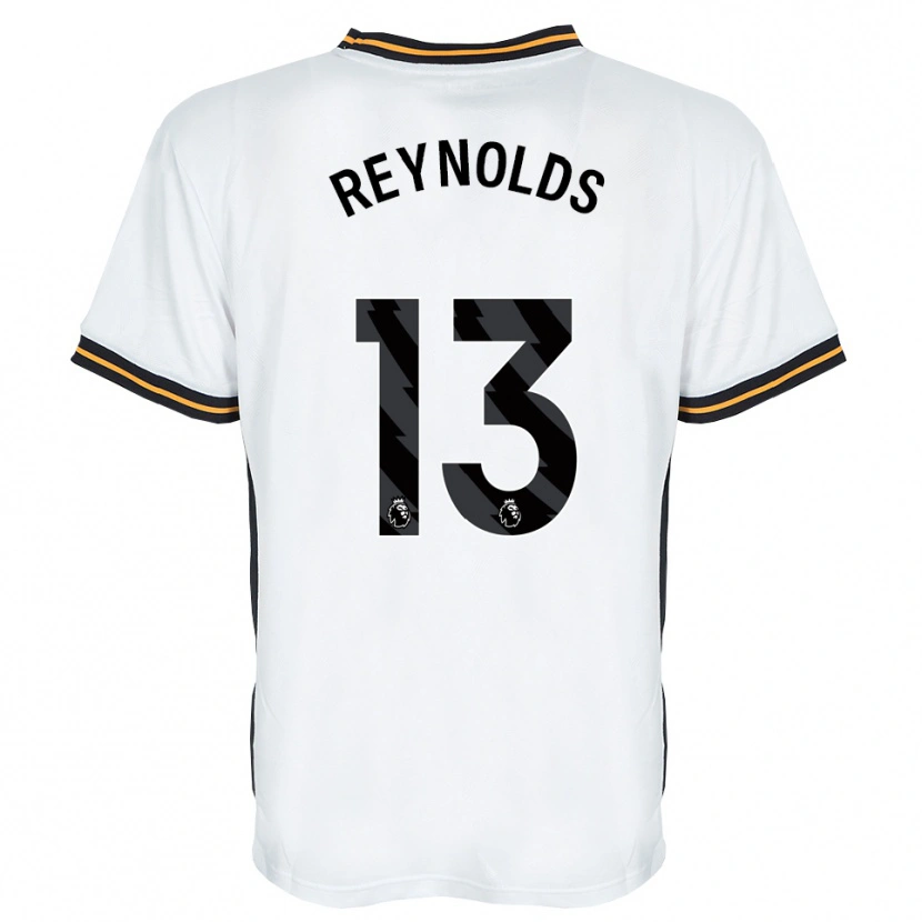 Danxen Criança Camisola Kerr Reynolds #13 Branco Laranja Preto Alternativa 2026/27 Camisa