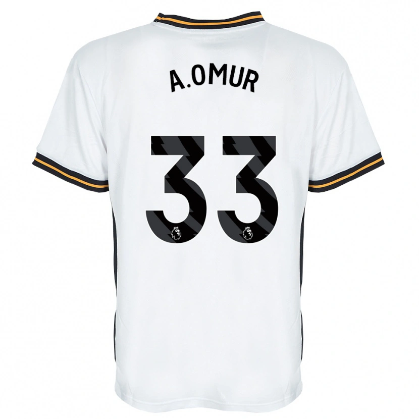 Danxen Criança Camisola Abdülkadir Ömür #33 Branco Laranja Preto Alternativa 2026/27 Camisa