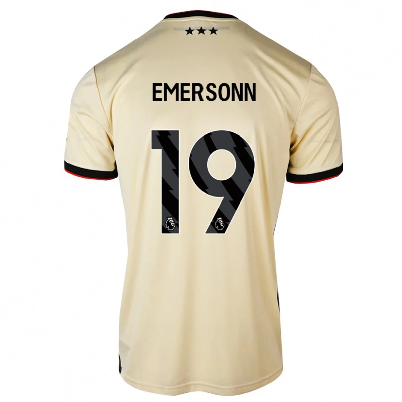 Danxen Criança Camisola Emersonn Correia Da Silva #19 Chiffon De Limão Preto Vermelho Alternativa 2026/27 Camisa