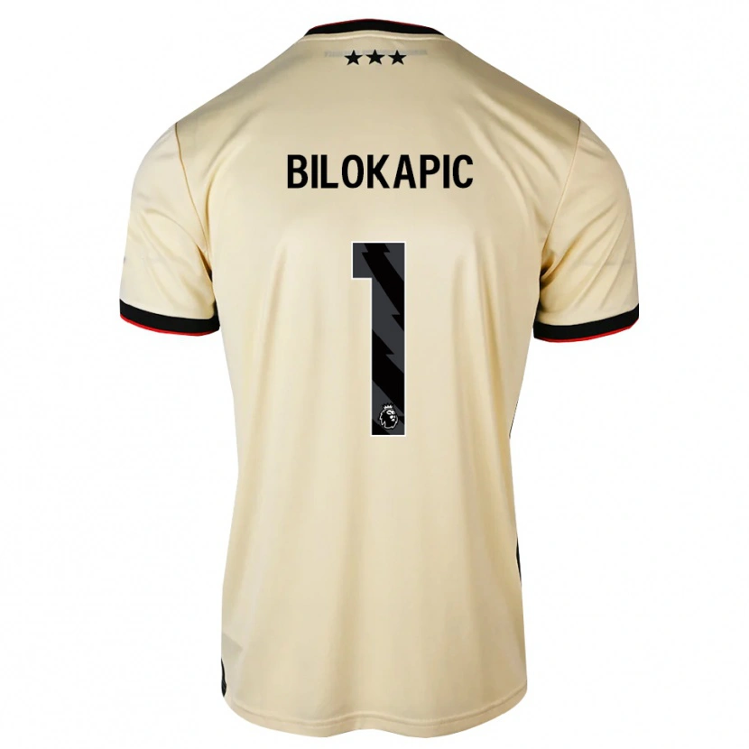 Danxen Criança Camisola Nicholas Bilokapic #1 Chiffon De Limão Preto Vermelho Alternativa 2026/27 Camisa