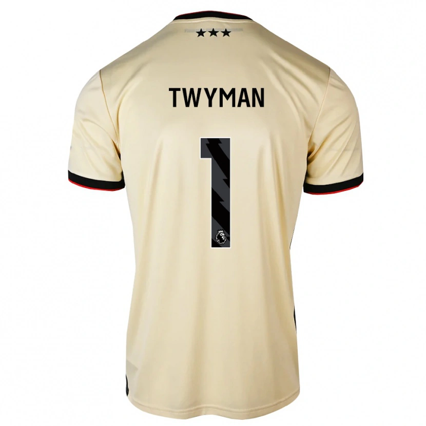Danxen Criança Camisola Edward Twyman #1 Chiffon De Limão Preto Vermelho Alternativa 2026/27 Camisa