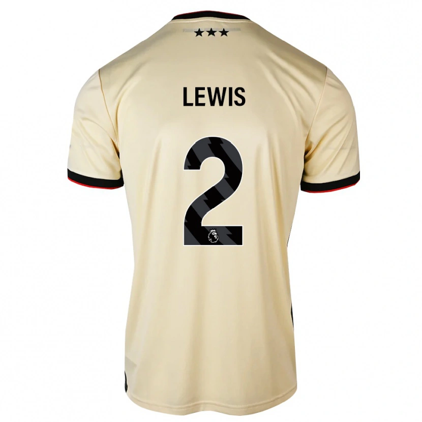 Danxen Criança Camisola Josh Lewis #2 Chiffon De Limão Preto Vermelho Alternativa 2026/27 Camisa