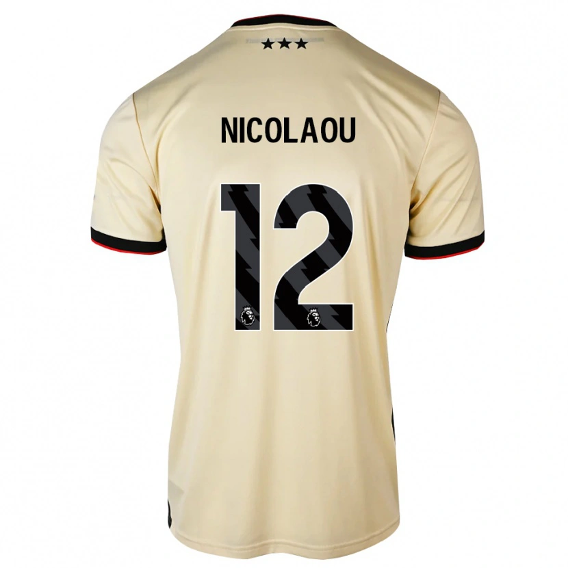 Danxen Criança Camisola Shakil Nicolaou #12 Chiffon De Limão Preto Vermelho Alternativa 2026/27 Camisa