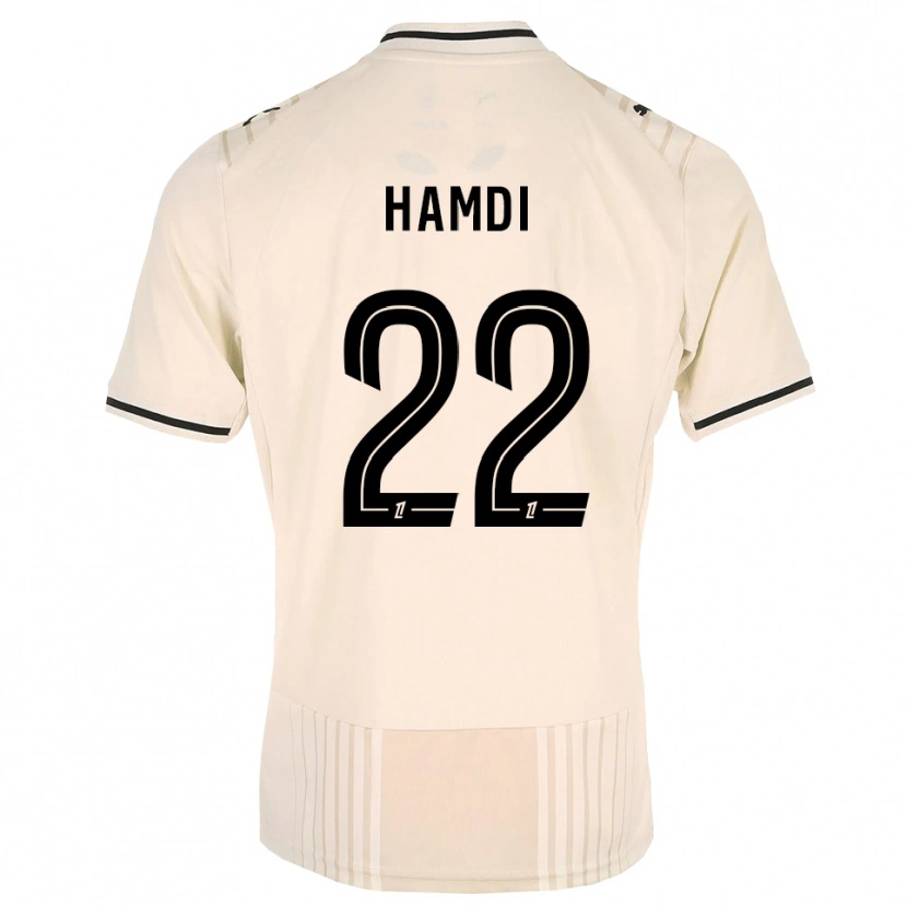 Danxen Criança Camisola Mathis Hamdi #22 Renda Preta Branco Antigo Alternativa 2026/27 Camisa