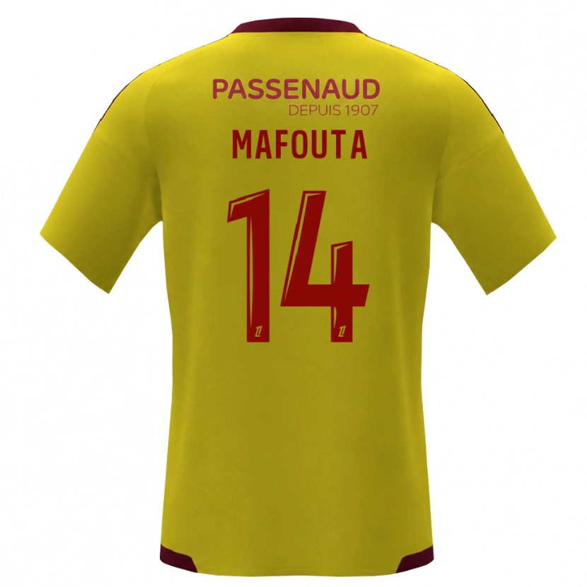 Danxen Criança Camisola Louis Mafouta #14 Amarelo Vermelho Verde Alternativa 2026/27 Camisa