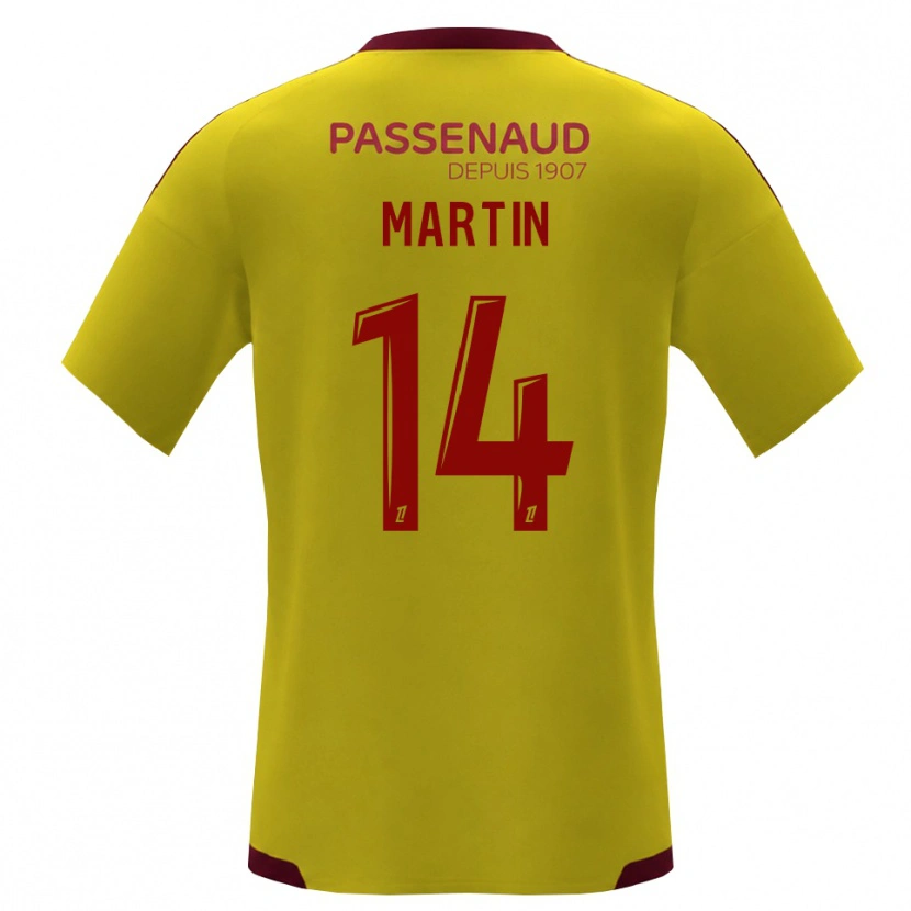 Danxen Criança Camisola Lucas Martin #14 Amarelo Vermelho Verde Alternativa 2026/27 Camisa