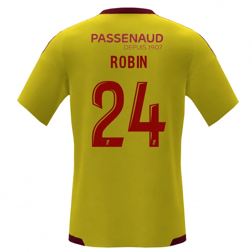 Danxen Criança Camisola Milan Robin #24 Amarelo Vermelho Verde Alternativa 2026/27 Camisa