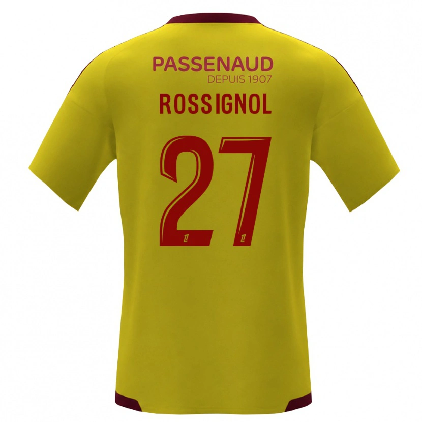 Danxen Criança Camisola Martin Rossignol #27 Amarelo Vermelho Verde Alternativa 2026/27 Camisa