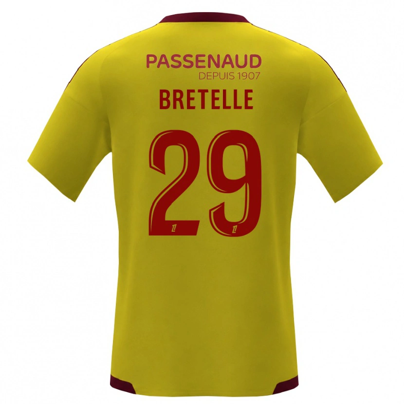 Danxen Criança Camisola Lucas Bretelle #29 Amarelo Vermelho Verde Alternativa 2026/27 Camisa