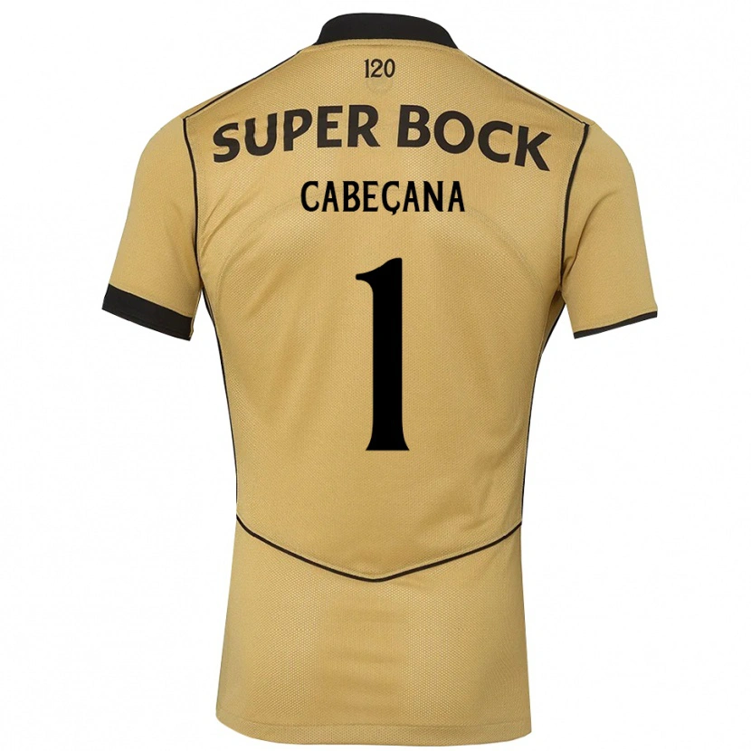 Danxen Criança Camisola Joaquim Cabeçana #1 Goldenrod Preto Alternativa 2026/27 Camisa