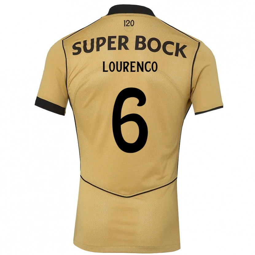 Danxen Criança Camisola Bruna Lourenço Urbano Costa #6 Goldenrod Preto Alternativa 2026/27 Camisa