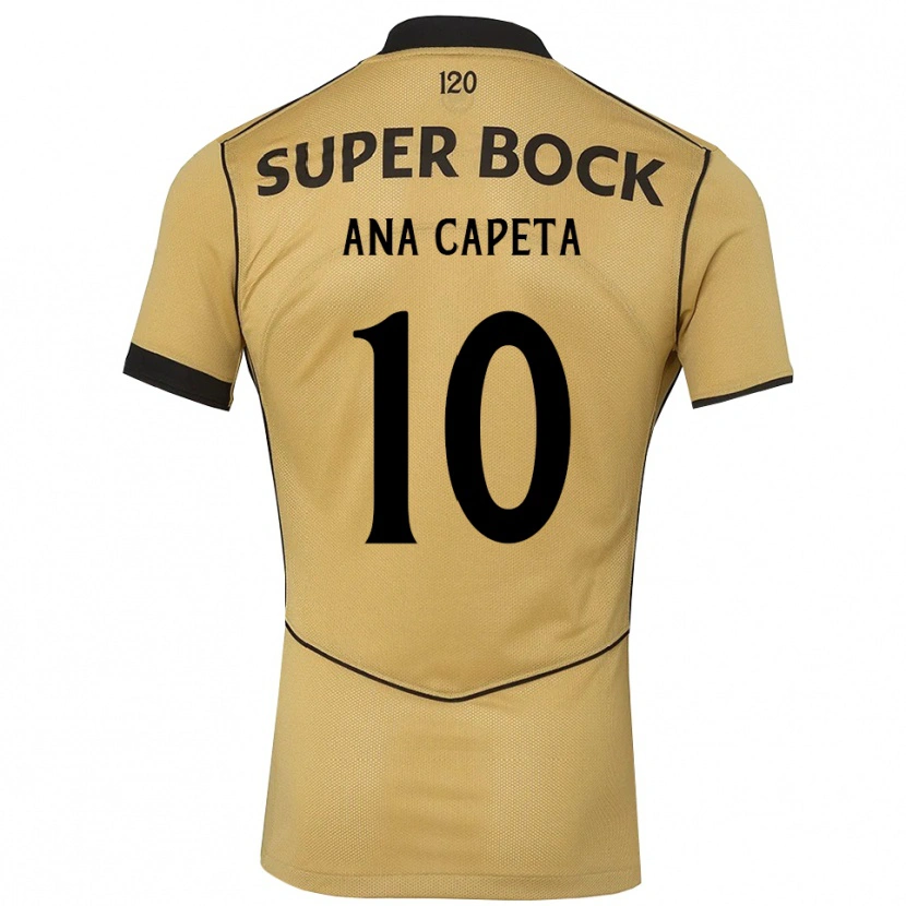 Danxen Criança Camisola Ana Capeta #10 Goldenrod Preto Alternativa 2026/27 Camisa