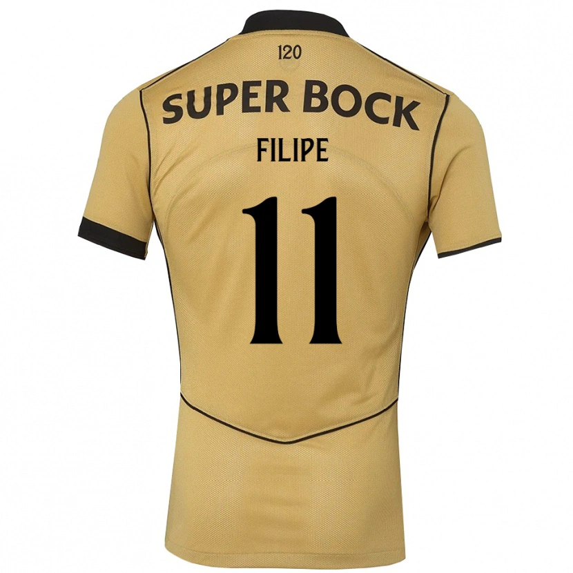 Danxen Criança Camisola Yanick Filipe #11 Goldenrod Preto Alternativa 2026/27 Camisa