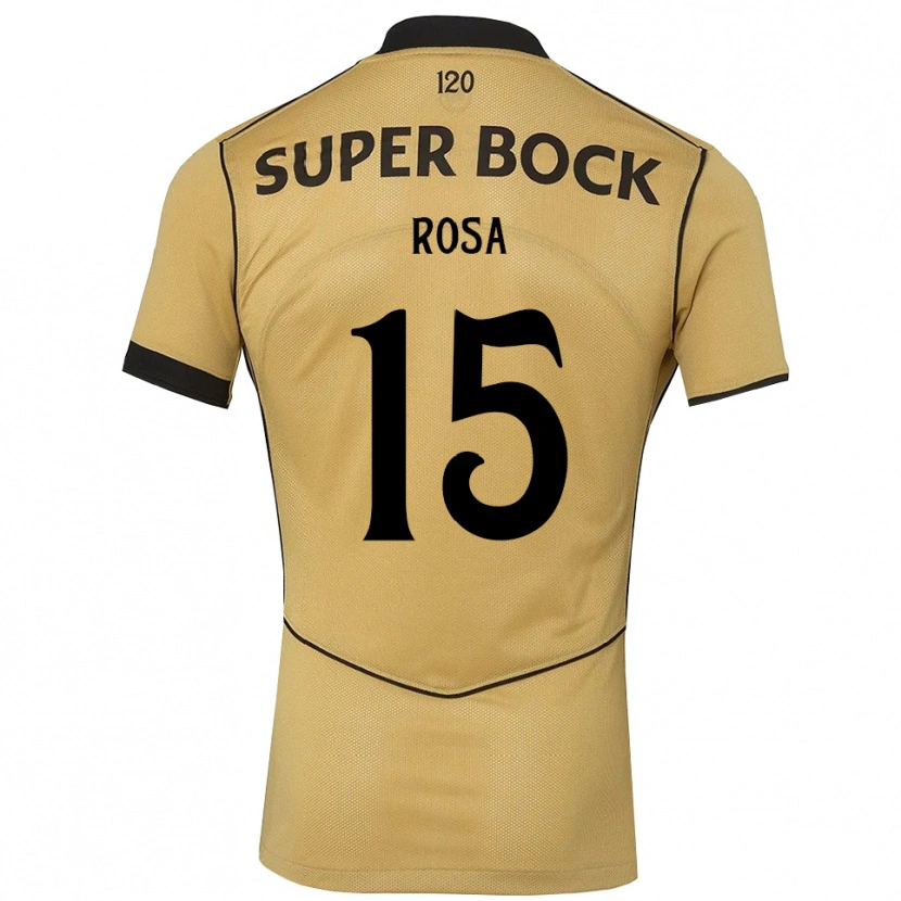 Danxen Criança Camisola Duarte Rosa #15 Goldenrod Preto Alternativa 2026/27 Camisa