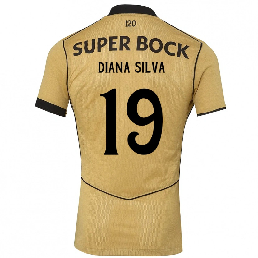 Danxen Criança Camisola Diana Micaela Abreu De Sousa E Silva #19 Goldenrod Preto Alternativa 2026/27 Camisa