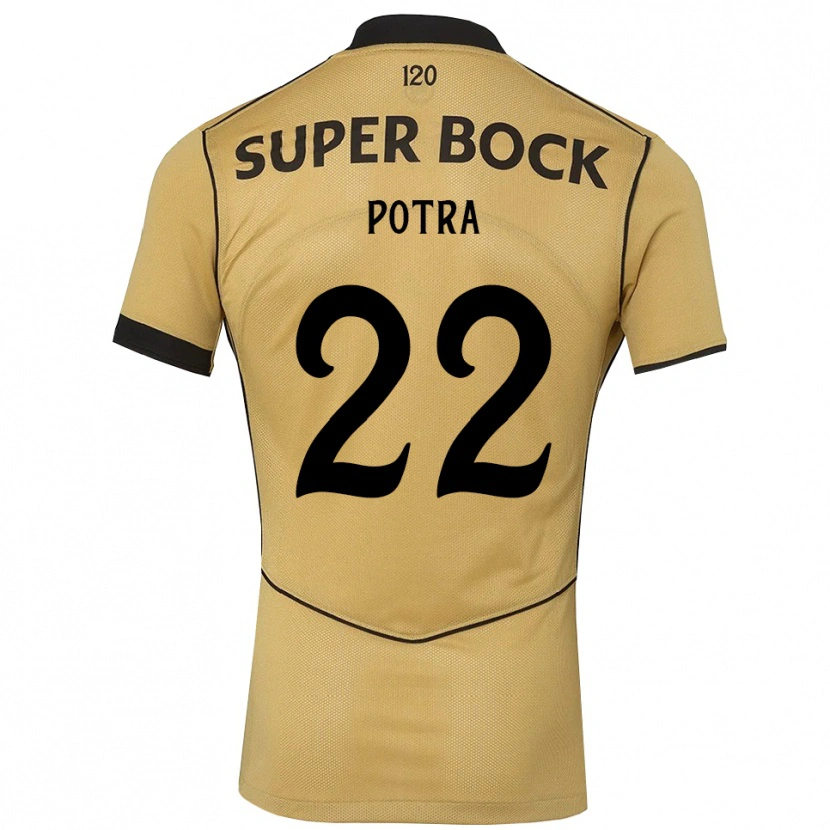 Danxen Criança Camisola Catarina Sofia Branco Potra #22 Goldenrod Preto Alternativa 2026/27 Camisa