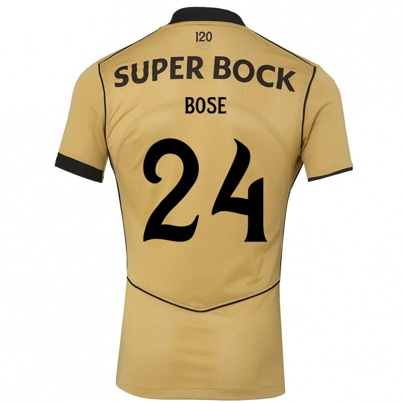 Danxen Criança Camisola Ria Bose #24 Goldenrod Preto Alternativa 2026/27 Camisa