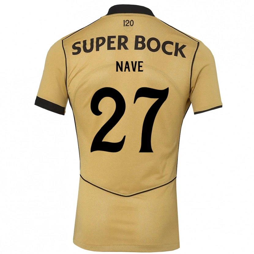 Danxen Criança Camisola Matilde Nave #27 Goldenrod Preto Alternativa 2026/27 Camisa
