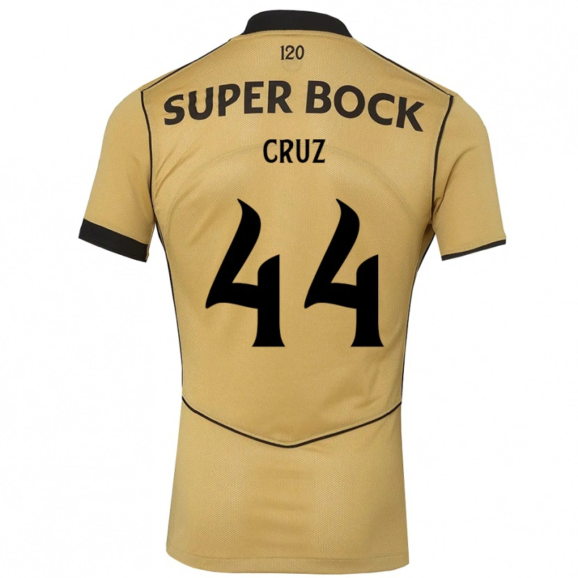 Danxen Criança Camisola Marco Cruz #44 Goldenrod Preto Alternativa 2026/27 Camisa