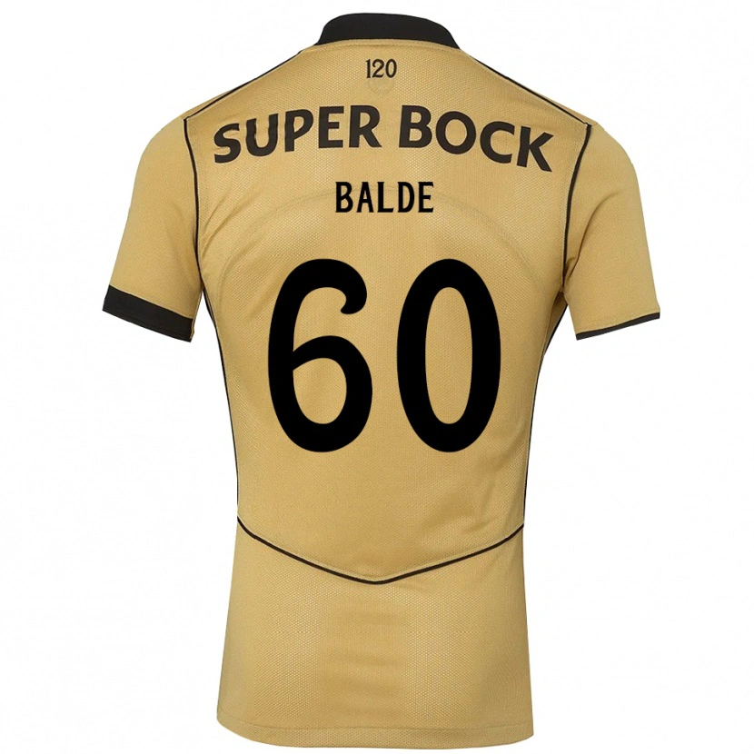 Danxen Criança Camisola Amadu Baldé #60 Goldenrod Preto Alternativa 2026/27 Camisa